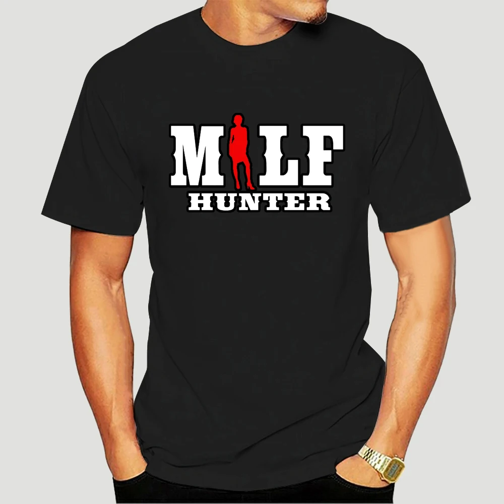 

100% Cotton Milf Hunter Man I Love Fishing T Shirt Anti-Wrinkle Summer Basic Pattern Create Family Tee Shirt