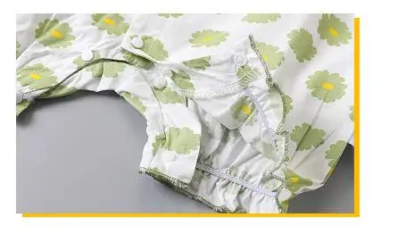 

Summer Newborn Baby New Lotus Leaf Collar Clothes Short Sleeved Rompers Infant Girls Cute Flower Jumpsuit Climbiing Pajamas Out