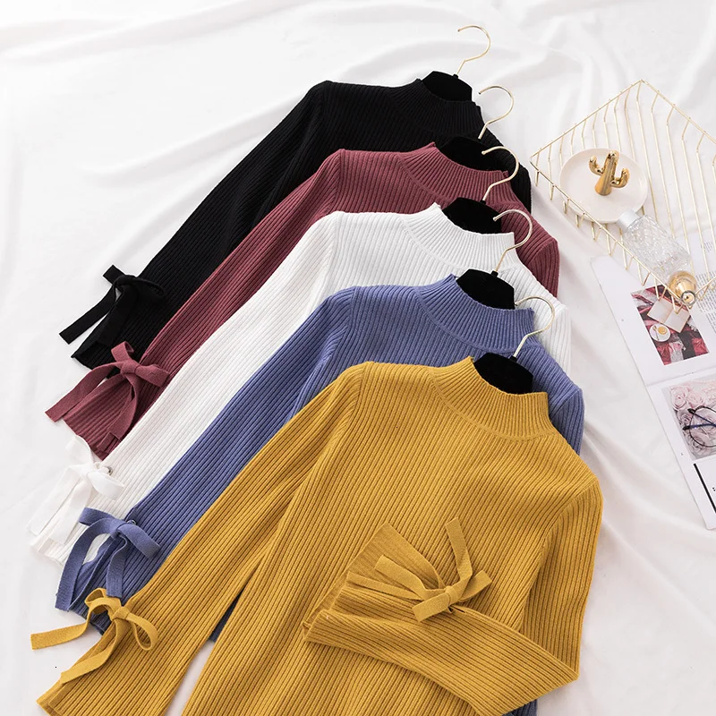 Женские свитера зимняя одежда женские с высоким воротником осенние модные