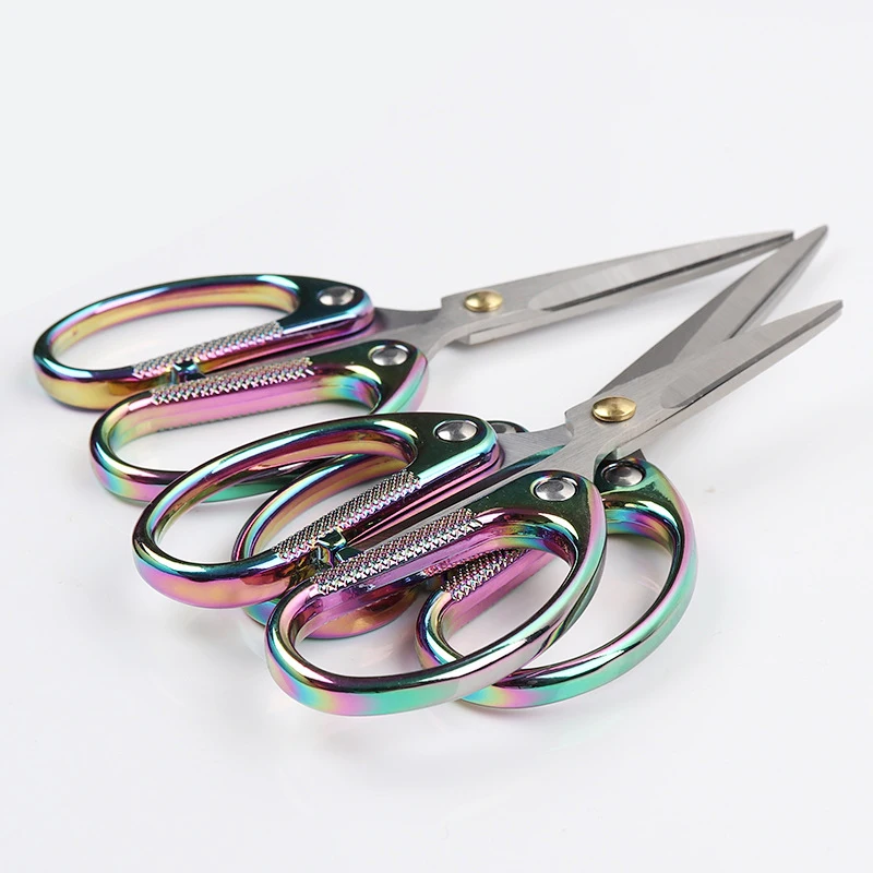 Ножницы винтажные из титановой нержавеющей стали цветные швейные ножницы для