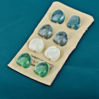korean version pearl white tide leaf earrings multicolor yuanbao minority design feminine earrings s925 earrings