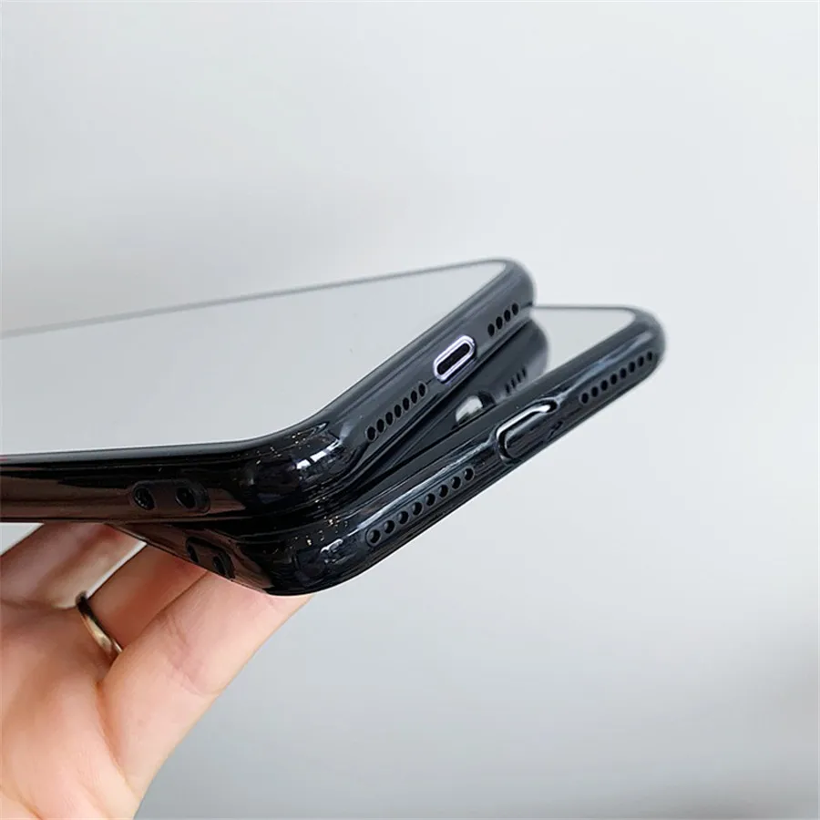 Модный зеркальный чехол из ТПУ для макияжа iPhone 11 Pro XS Max Xr защитный 8 7 6S Plus