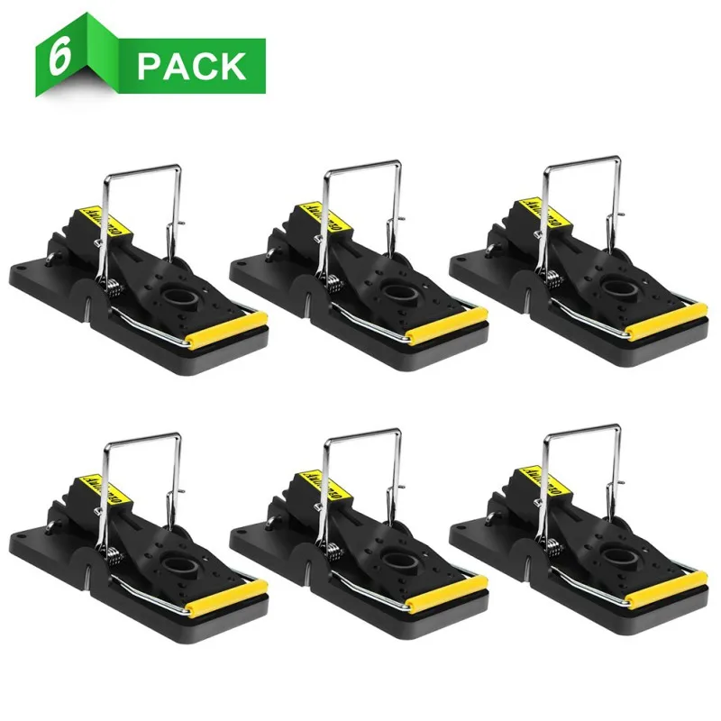 

6pcs/set Reusable Mouse Mice Rat Trap Killer Control Trap-Easy Pest Catching Catcher PBT Pest Traps Pest Control Home Rat Trap R