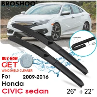 car wiper blade front window windscreen windshield wipers blades j hook auto accessories for honda civic sedan 2622 2009 2016