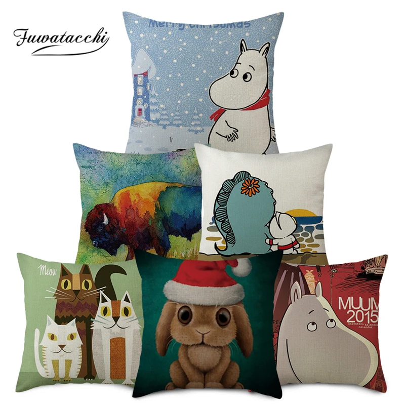 Наволочка для подушки с изображением собаки Мультяшные животные | Дом и сад