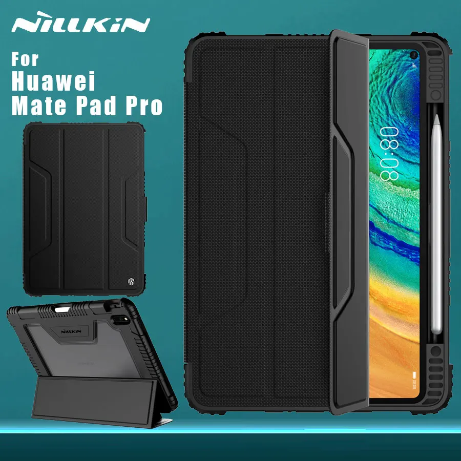 Чехол Nillkin для Huawei Mate Pad Pro кожаный чехол бампер с откидной крышкой|Чехлы планшетов