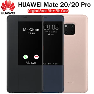 new huawei mate 20 pro case original 100 official smart view protection cover huawei mate 20 case window flip leather cover free global shipping