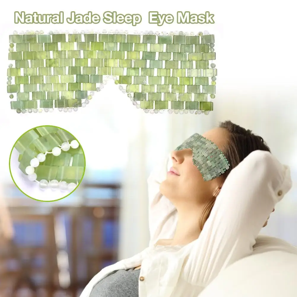 Маска для сна из натурального нефрита и повязка на глаза маска глаз