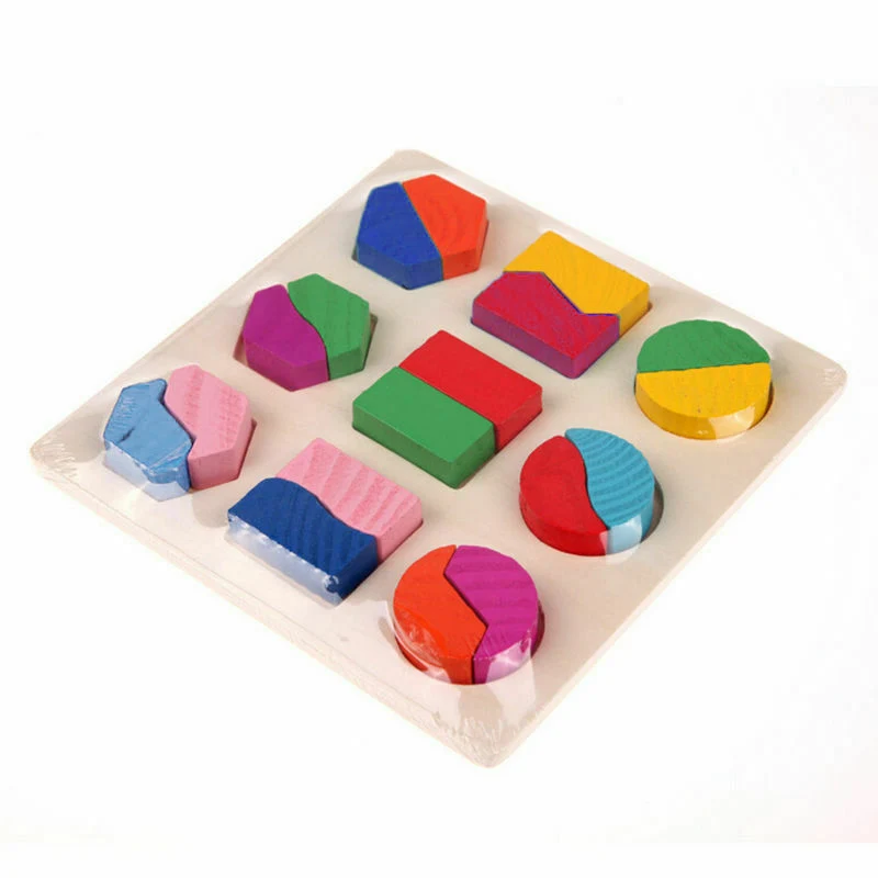 Деревянные геометрические фигуры сортировка по математике головоломка