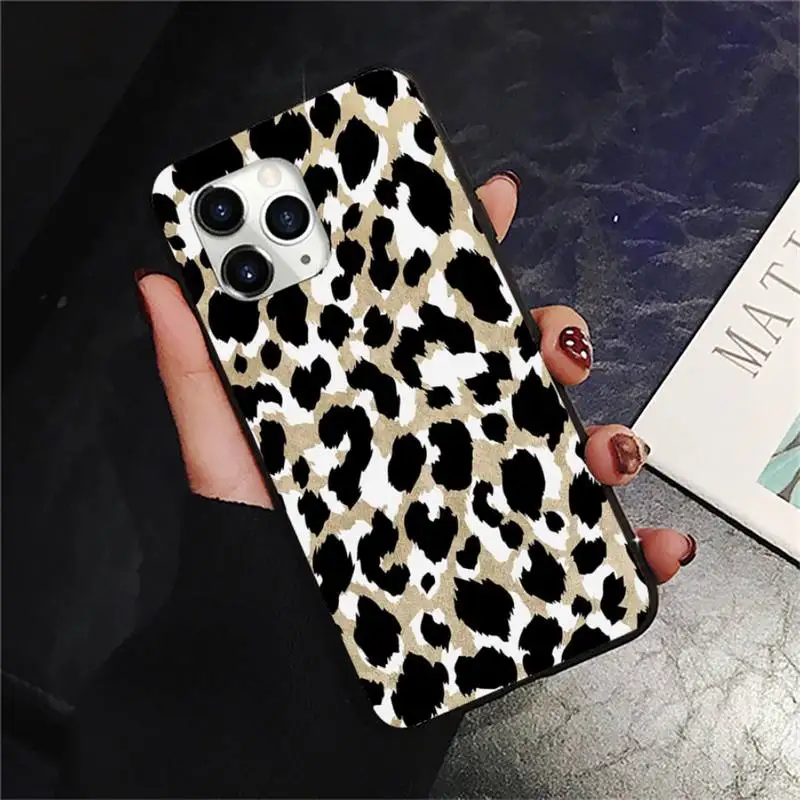

Leopard print fashion Phone Case for iPhone 11 12 pro XS MAX 8 7 6 6S Plus X 2020 XR Mini