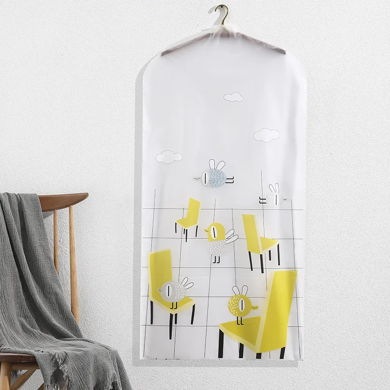 1 шт. пылезащитный чехол для одежды PEVA печать сумка водонепроницаемый висячие