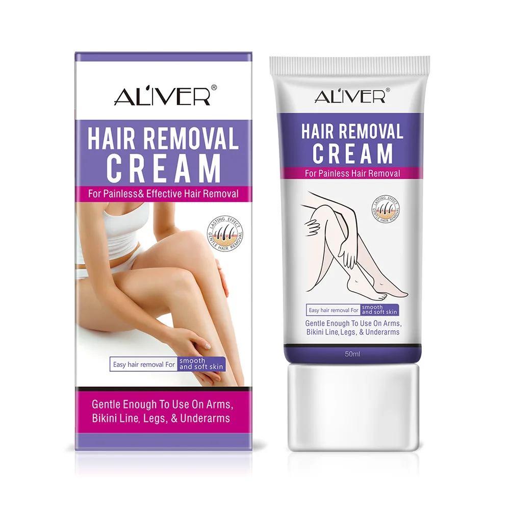 ALIWER Gentle Hair Removal Cream Painless Depilatory Armpit Legs Arms Nourishing Repair For Men Women | Красота и здоровье