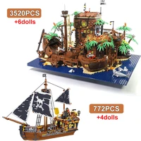 2020 new ideas pirates of barracuda bay 21322 49016 ship model brick building blocks bricks toys kids birthday gifts