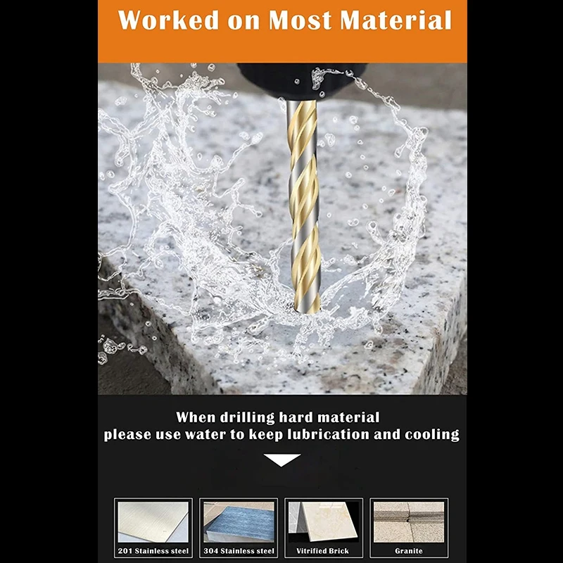 

Lot Of Multi-Material Drills with Double Grooved Carbide Tip for Tile, Concrete, Brick, Glass, Plastic