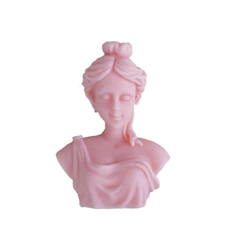 

DIY Silicone Candle Molds Art Female Statue Venus Plaster Portrait Mould Sculpture Mold Candle ice cake chocolate Making Mould
