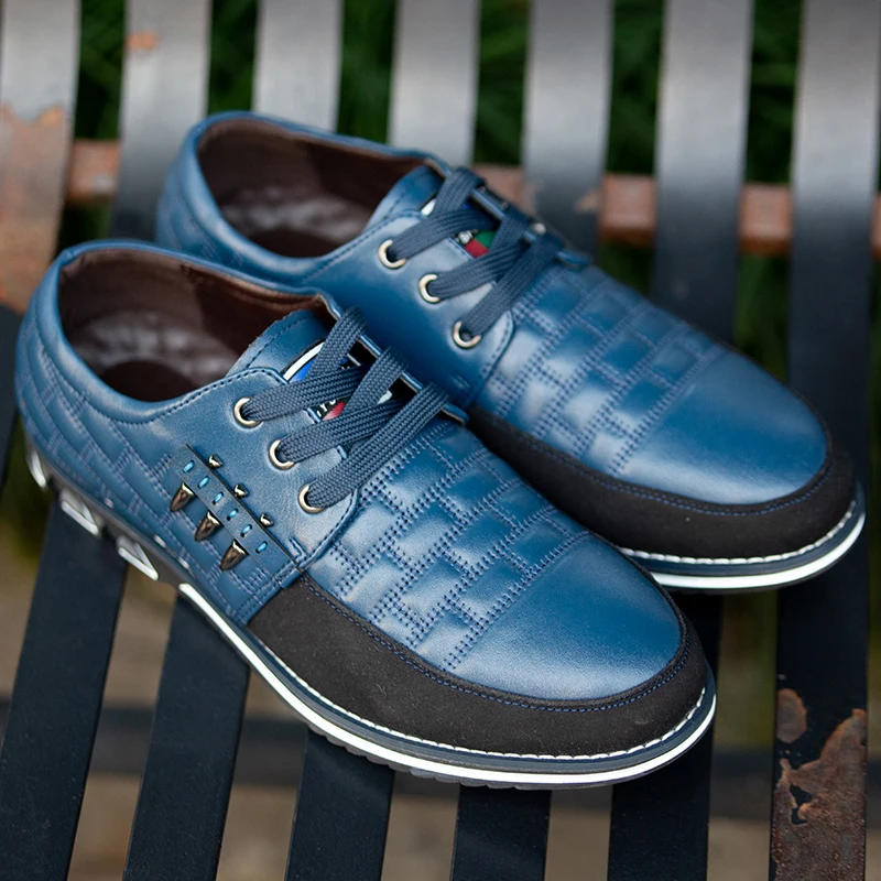 Новинка Мужские кроссовки Высокое качество кожи Обувь для пеших прогулок Модная