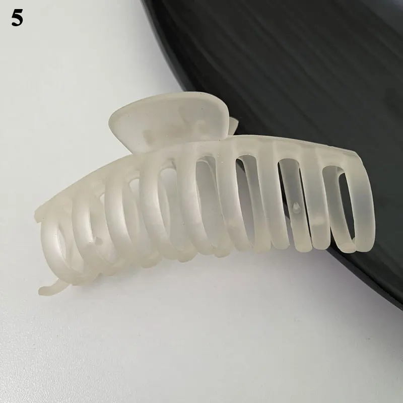 

Transparent Frosted Hair Clips Korean INS Style Shark Clip Square Hollow Out Hair Claws Acrylic Barrettes For Women Girls