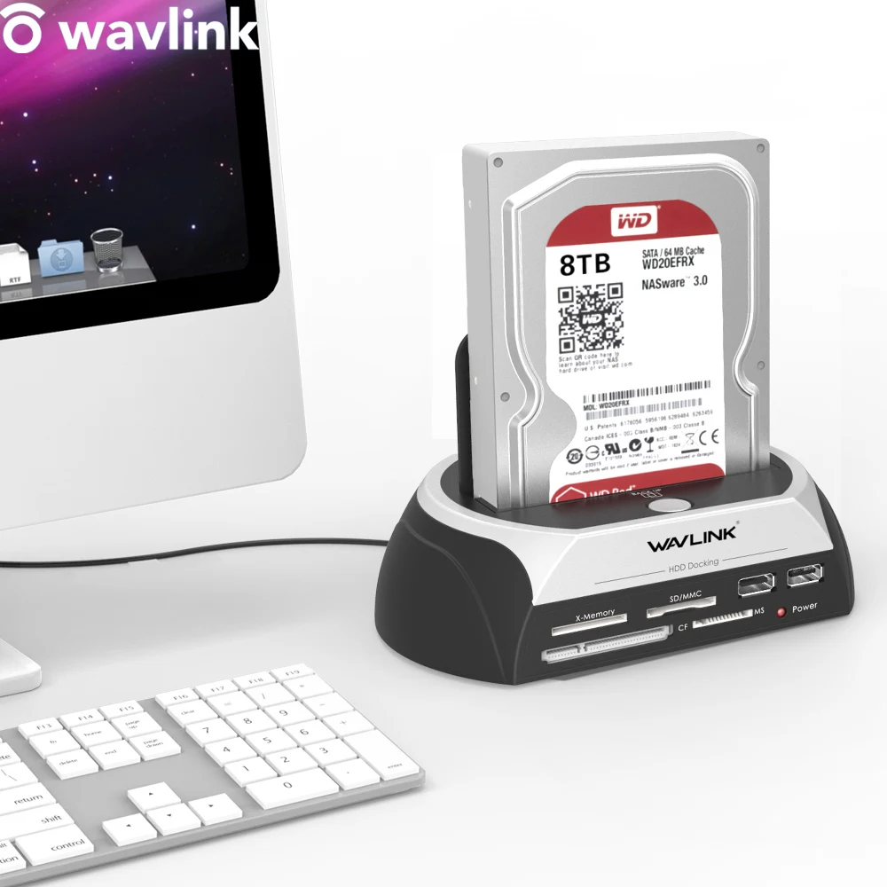 Wavlink USAP док станция для HDD 2 5 "/3 5" SSD SATA внешний жесткий диск основание корпуса