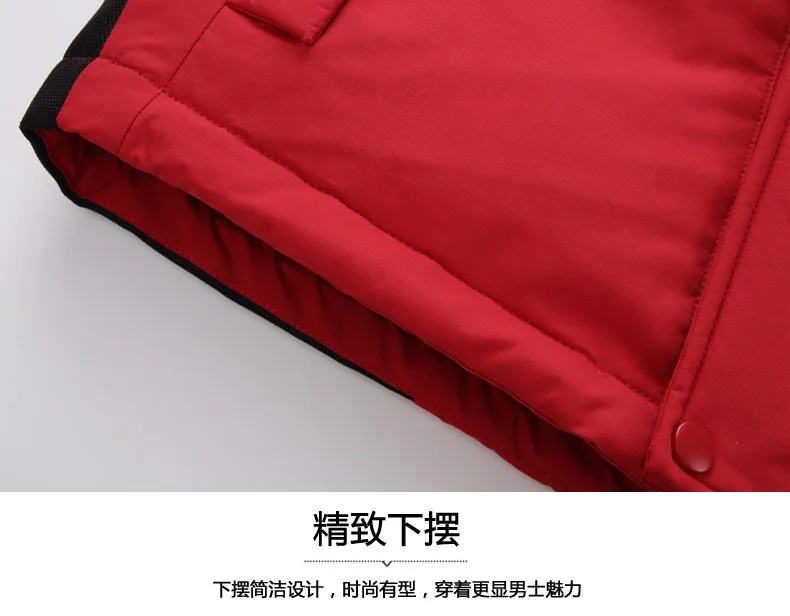 Aismz-40 degree cold resistant Russia winter jacket men top quality genuine fur collar thick warm white duck down men's coat