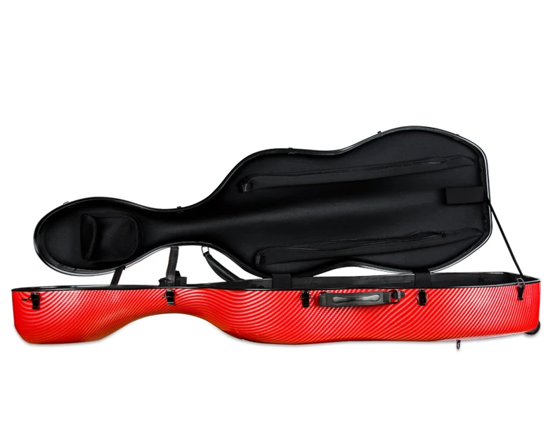 Композитный красный чехол для виолончели из углеродного волокна светильник вес 3