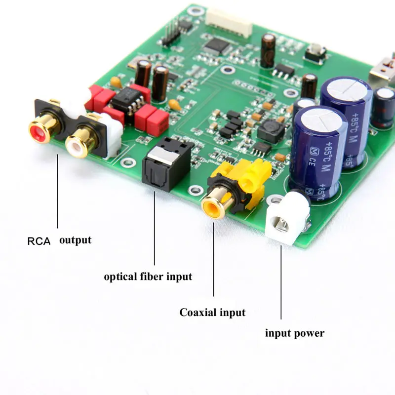 Es9038 Q2M ides Dsd Декодер коаксиальный волоконный вход DAC декодирующая плата для Hifi