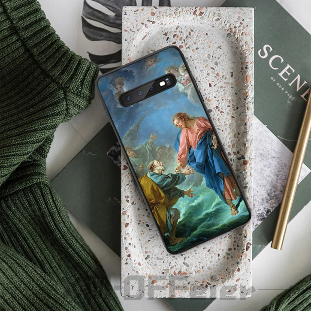 BaweiTE знаменитый очаровательный черный чехол из ТПУ для Samsung S9 plus S5 S6 edge S7 S8 S10 E |