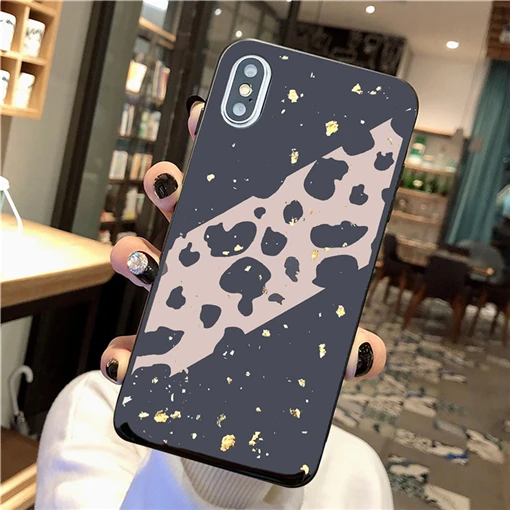 Чехол TRISEOLY из золотистой фольги с леопардовым принтом для huawei P8 P9 P10 Lite Plus для mate 10 20 Pro Honor 6X9 8 Lite Nova 3 3i, мягкий чехол