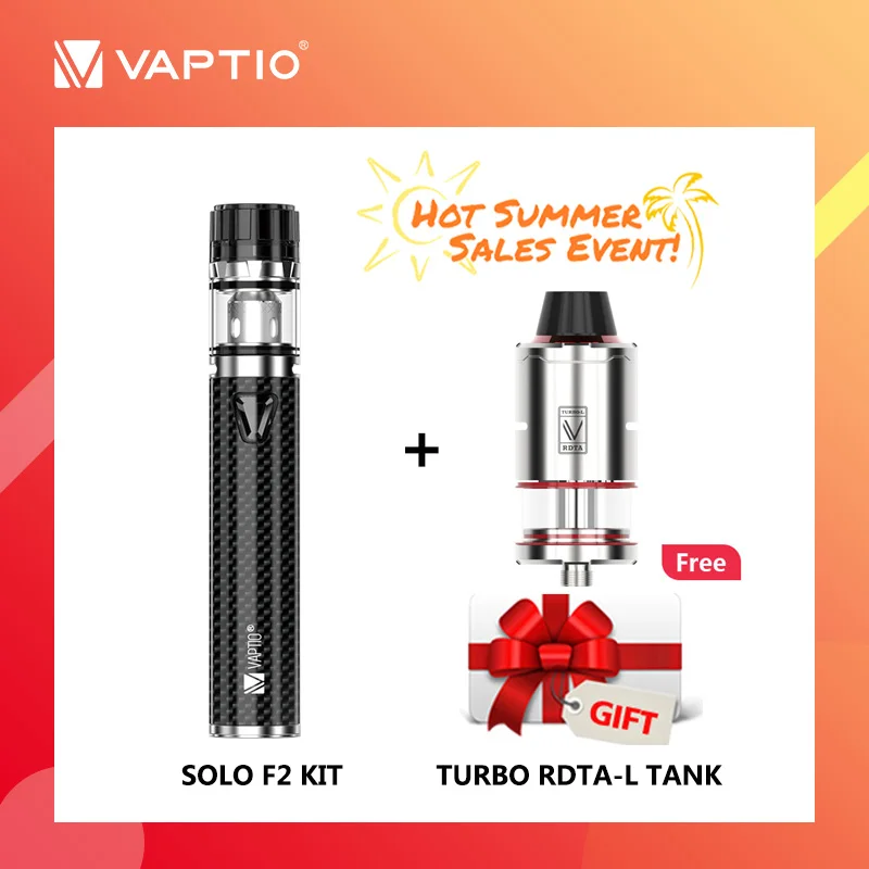 [Подарочный бак] 2200 мАч набор Vaptio Solo F2 электронных сигарет выходная мощность 50 Вт
