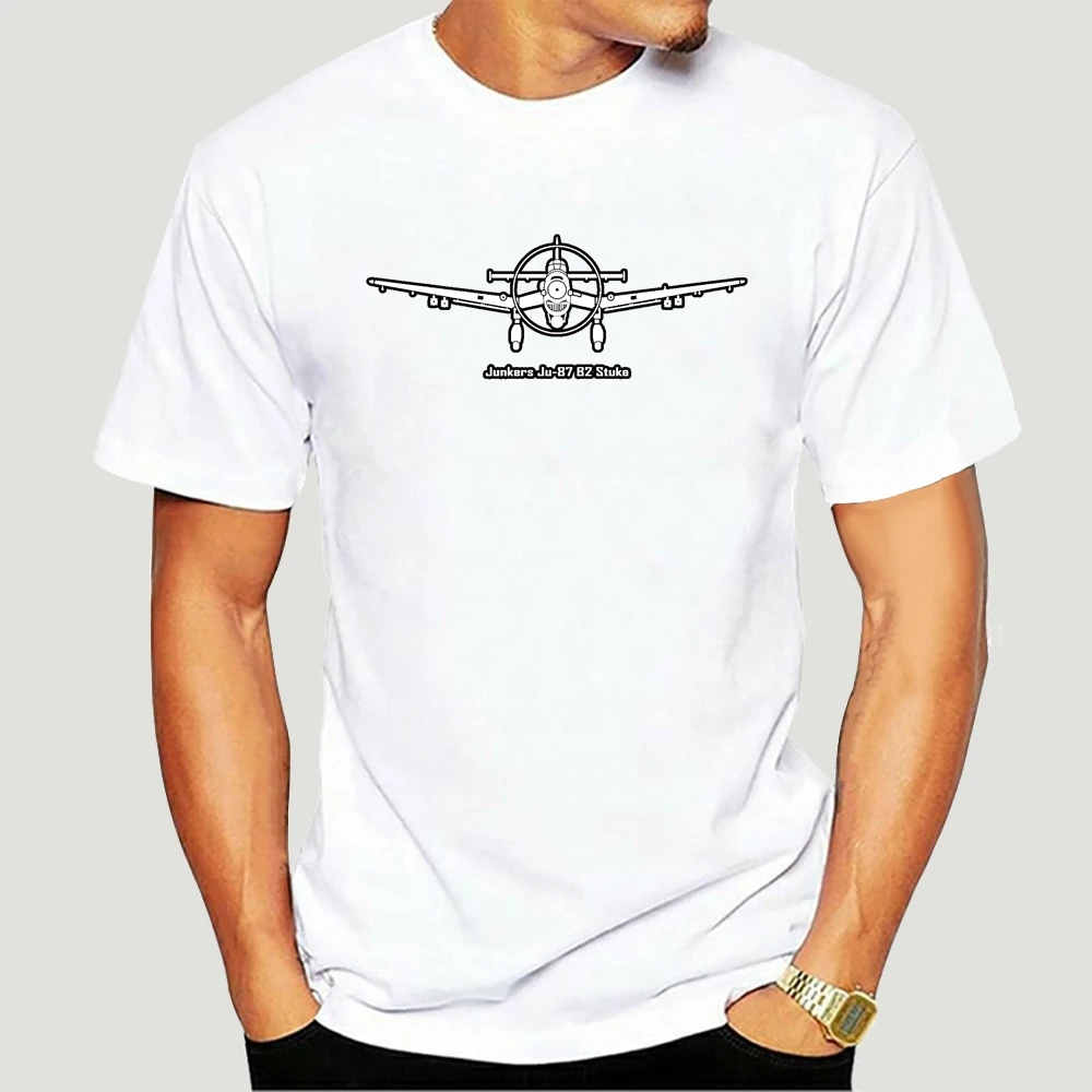 

Junkers Ju-87 B2 Stuka T-Shirt Fashion Short Sleeve Sale 100 % Cotton Print O-Neck High Quality Brand Style Casual Fitness 7080X
