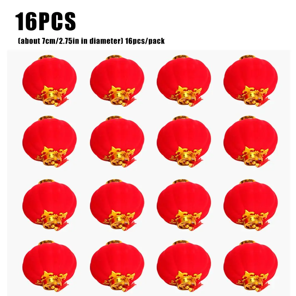 16 шт. красные фонарики из искусственной кожи | Дом и сад