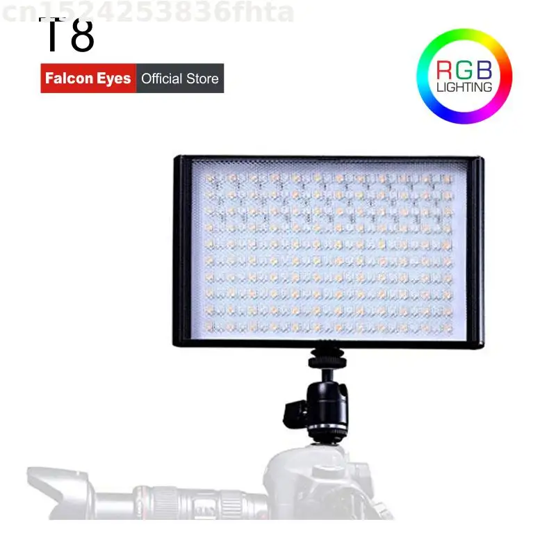 

Falcon Eyes RGB Colorful LED Video/Photo Fill Light 30W Bi-Color For Canon Nikon DSLR Camera DV and Camcorder With Batteries T8