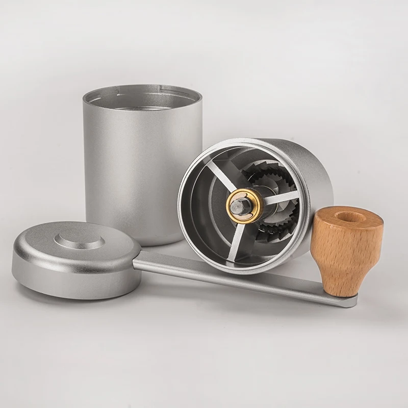 値段 コニカルバリコーヒーグラインダー高級ハンドクランクステンレス鋼ポータブルコーヒーグラインダーホームkahve MakinesiキッチンツールBE50CG