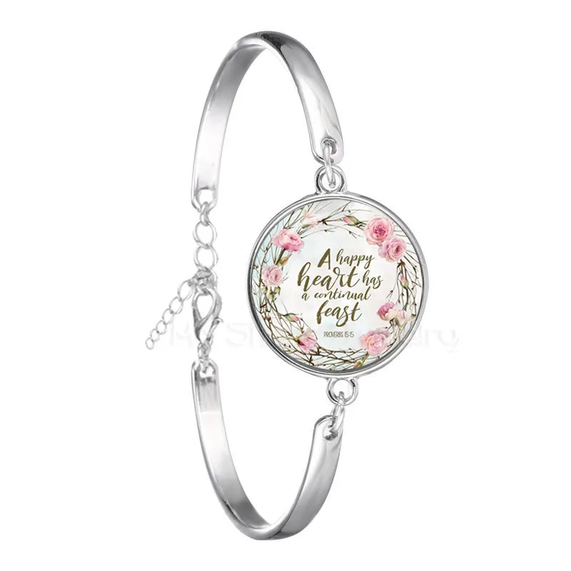 Браслеты с изображением Библии стихами вдохновляющие украшения Иисусом браслет