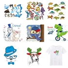 Термонаклейки для одежды, нашивки для одежды, наклейки с животными, наклейки сделай сам, нашивка с собакой, гибкий плавкий переводной винил, клейкая Полоса I