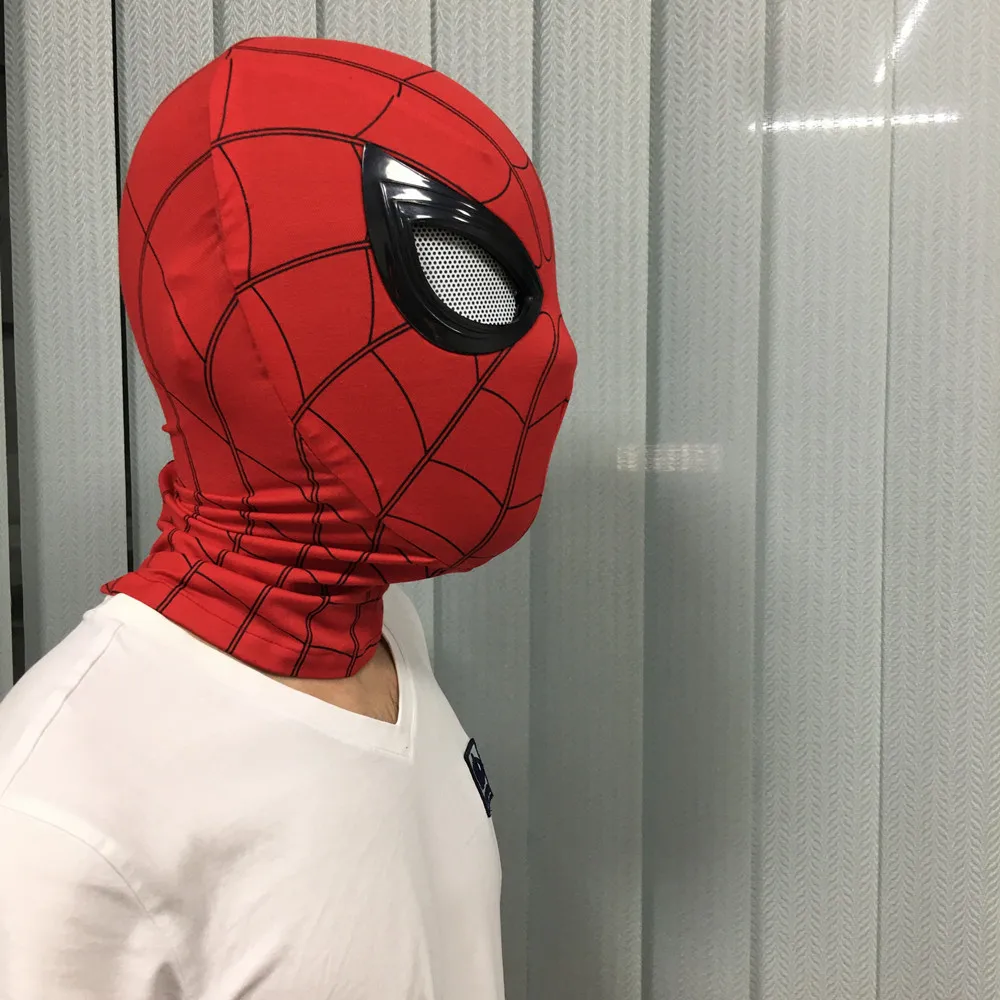 Marvel Avengers Spiderman 1:1 Cosplay Mask Eyes Electric PVC Action Figure Toys | Игрушки и хобби