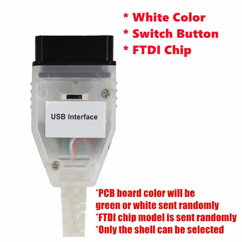 

Новые USB-кабели для BMW, диагностический инструмент для интерфейса bmw K + DCAN USB для BMW E46 K + CAN K CAN FTDI FT232 чип OBD2 сканер