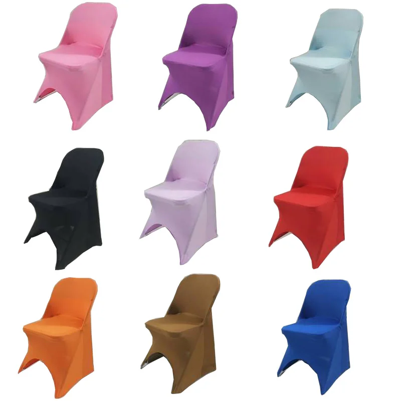 

100 шт./лот универсальные белые чехлы на стулья из спандекса эластичная лайкра для отеля банкета вечерние НКИ свадьбы чехлы на стулья
