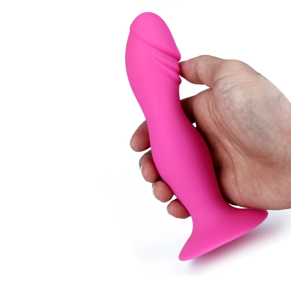 Силиконовый пенис фаллоимитатор Анальная пробка с присосками анальный