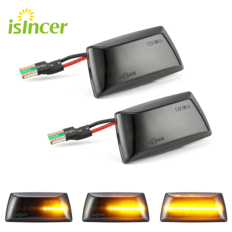 2 шт. светодиодный динамических последовательного мигалка указатель поворота