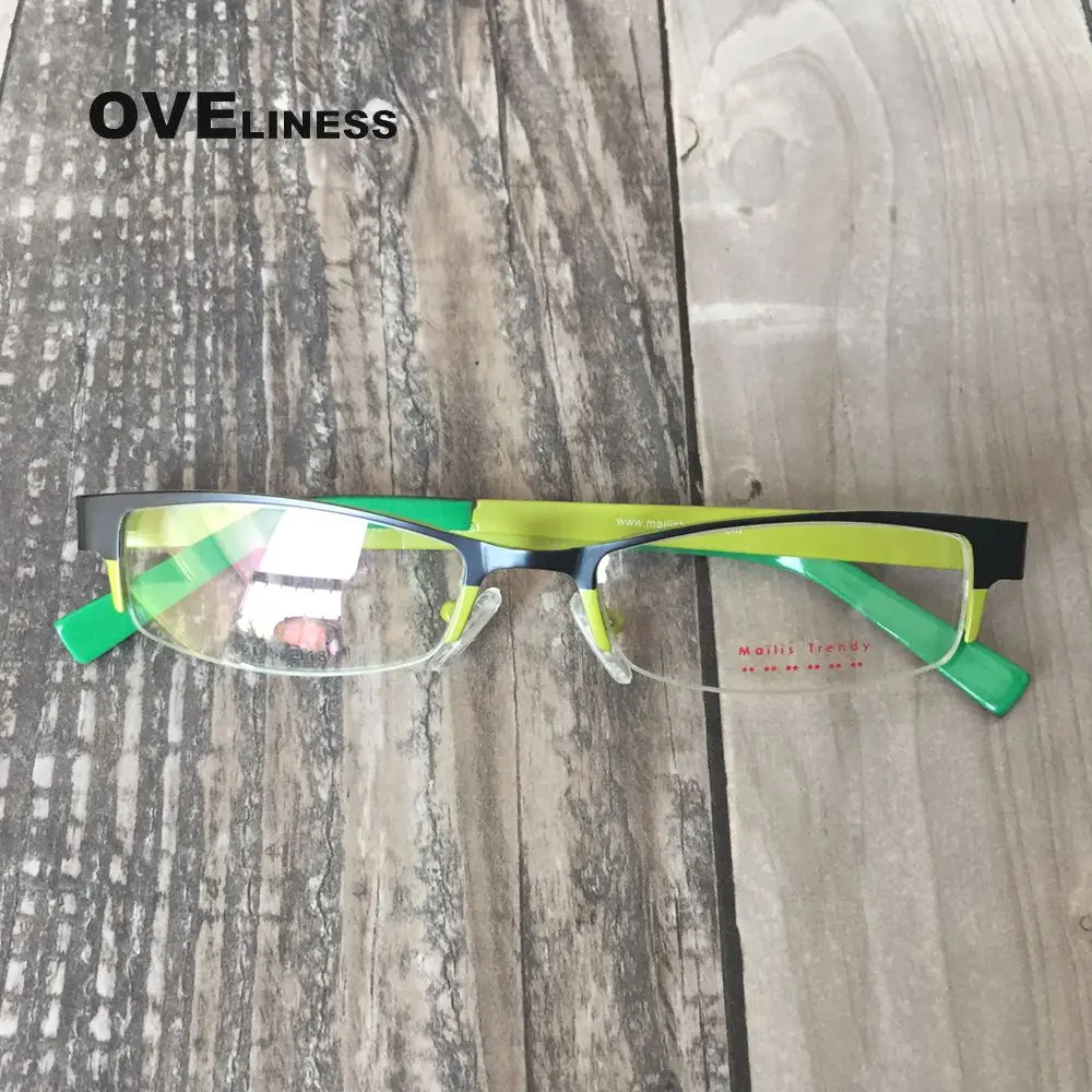 Металлические очки по рецепту оптические оправа для женщин близорукости очков