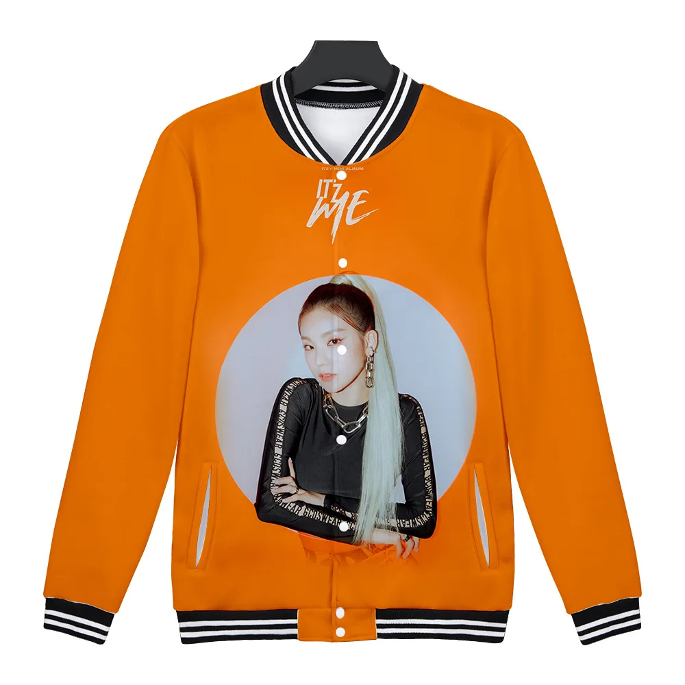 K-POP KPOP ITZY IT'z Me альбом 3D бейсбольная Униформа куртка-бомбер женская мужская