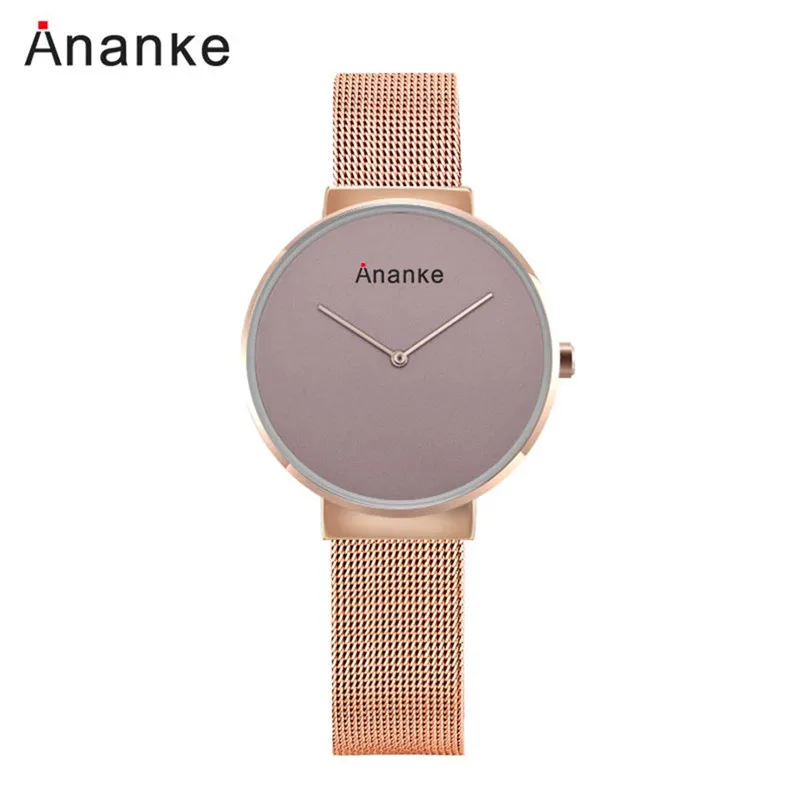

Ladies Watch Women Ananke Top Brand Women's Watch Fashion Ultra-thin Mesh belt Luxury Simple Dress relogio feminino reloj mujer