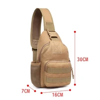 men outdoor chest bag tactical molle pouch belt waist pack small pocket military backpack running travel camping hunting bags