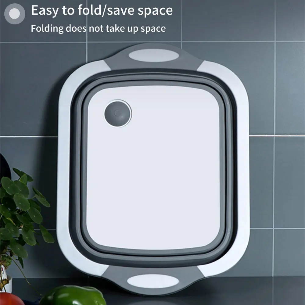 Складной силиконовый дуршлаг корзина для мытья фруктов и овощей ситечко