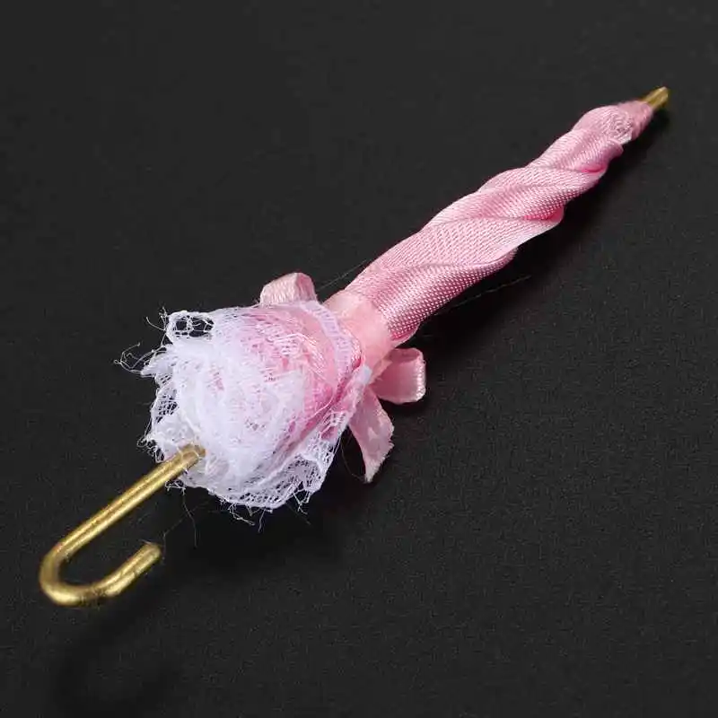 1/12 кукольный домик миниатюра Королевский дамское кружевное декоративный зонтик