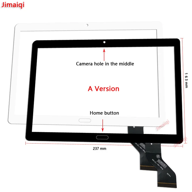 Для 10,1 дюймов ANGS-CTP-101306 2.5D Tablet PC передний наружный сенсорный экран панель дигитайзер Сенсорное Стекло Замена мультитач