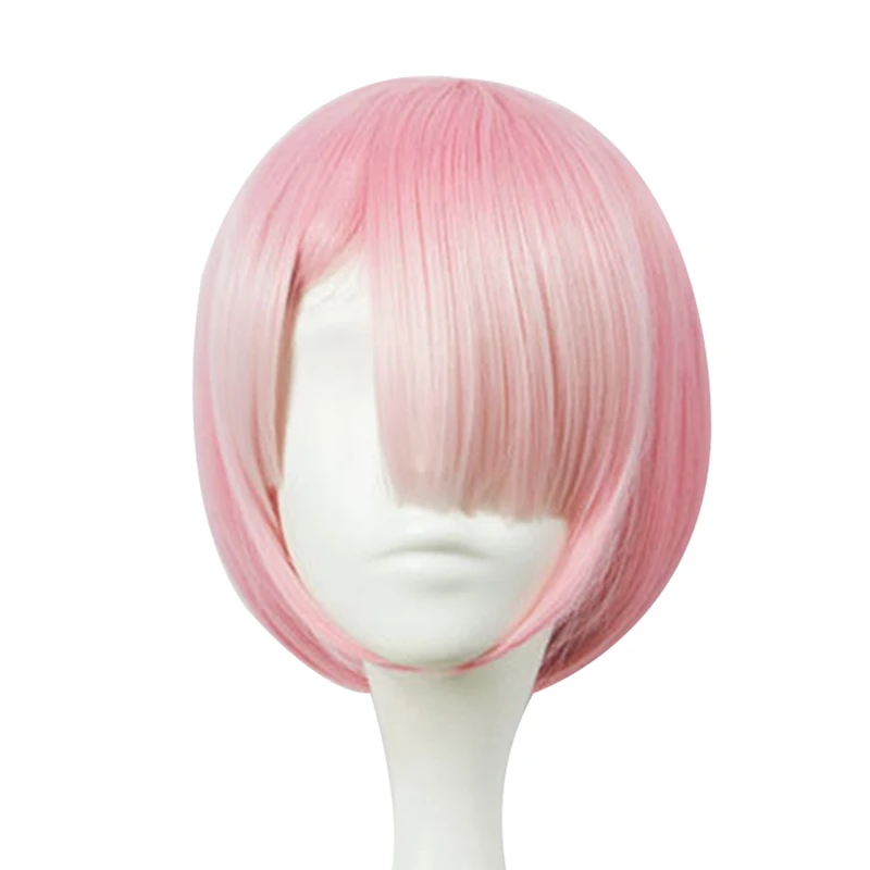 

Graduated Color REM Cosplay Wig Or RAM Cosplay Wigs Re:Zero Starting Life In Another World Costume Play Halloween Costumes