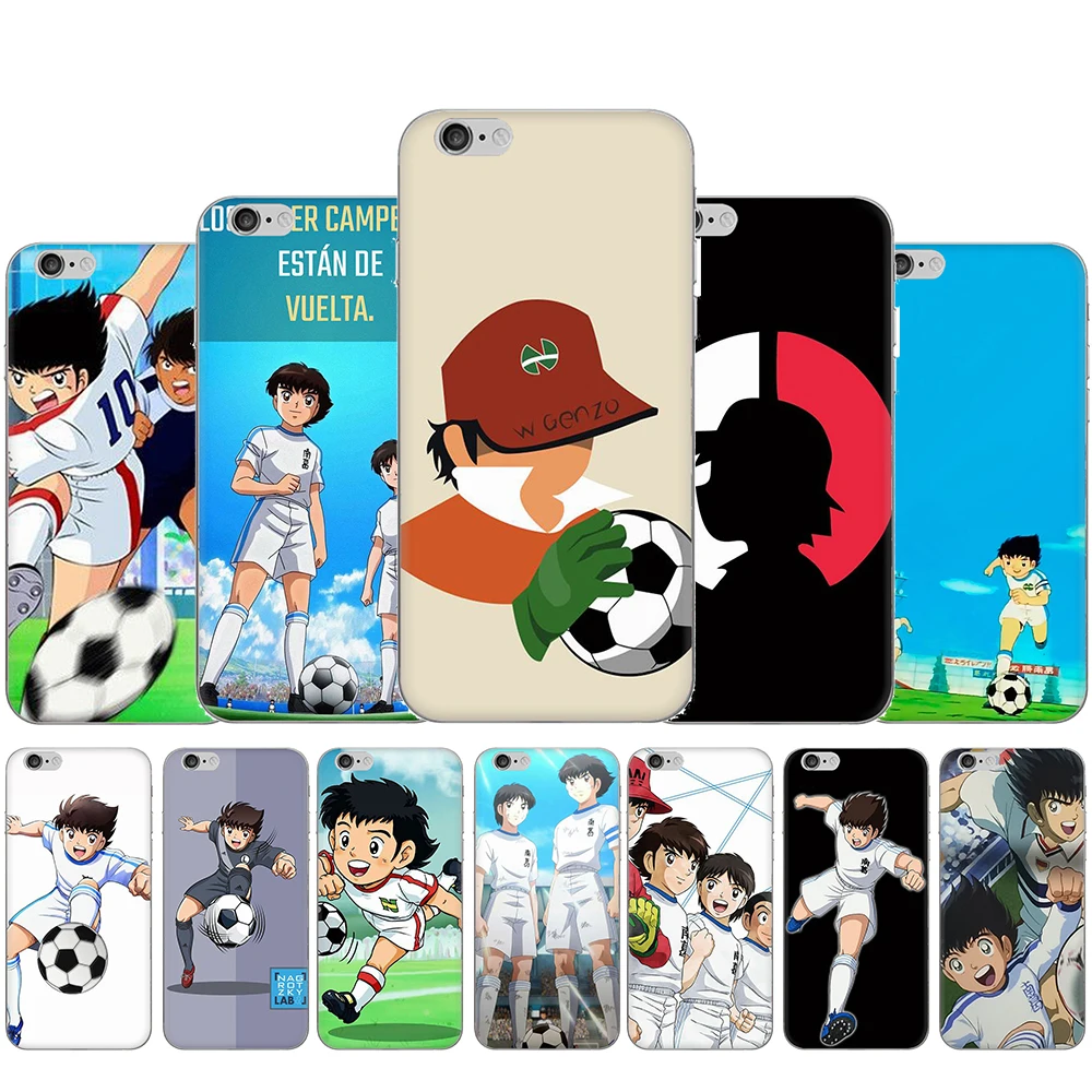 Жесткий чехол для телефона Captain Tsubasa Ozora Genzo football iphone 5 5s SE 2020 5C 6 6s 7 8 Plus X XR XS Max 11 Pro
