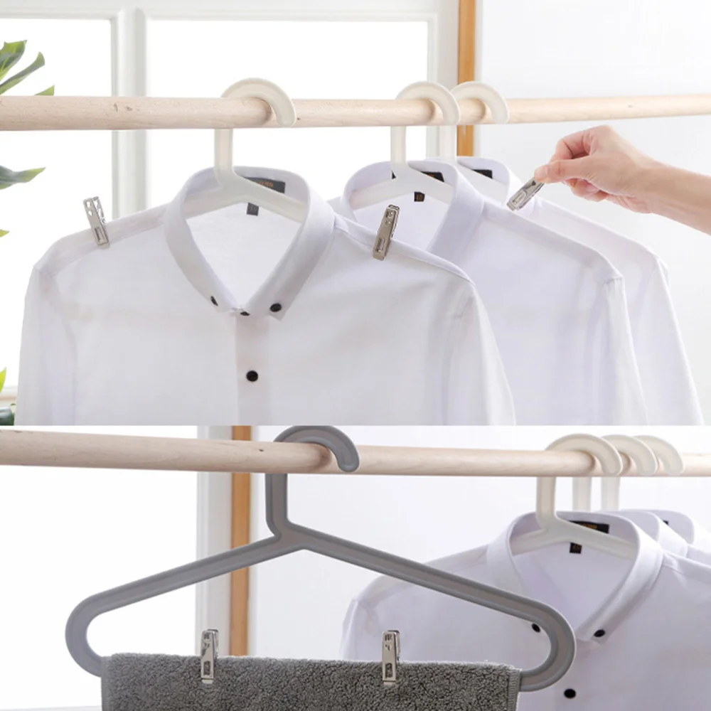 

100PCS/Pack Stainless Steel Clothes Windproof Antiskid Metal Clothes Clips Clothes Drying Hanger (5cm)