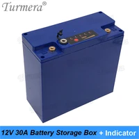 12v 30ah battery storage box case with indicator dc port build 48pieces18650 battery for uninterrupted power supply 12v turmera
